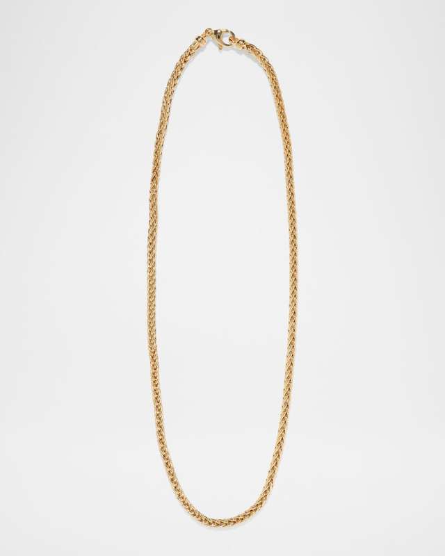 18K Small Woven Chain Necklace